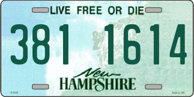 NH license plate 3811614