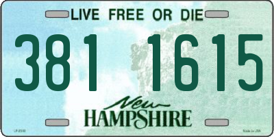 NH license plate 3811615