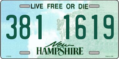 NH license plate 3811619
