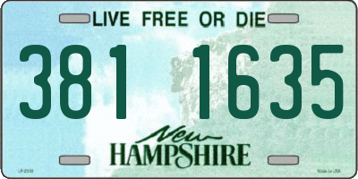 NH license plate 3811635