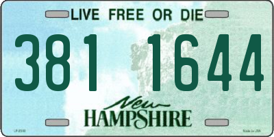 NH license plate 3811644