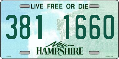 NH license plate 3811660