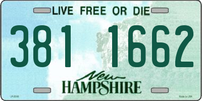 NH license plate 3811662