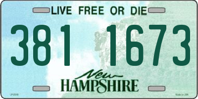 NH license plate 3811673