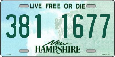 NH license plate 3811677
