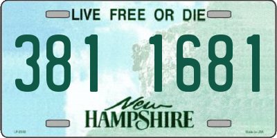 NH license plate 3811681