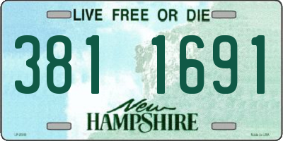 NH license plate 3811691