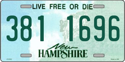 NH license plate 3811696