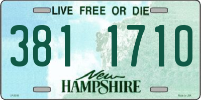 NH license plate 3811710
