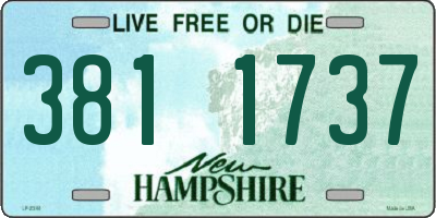 NH license plate 3811737