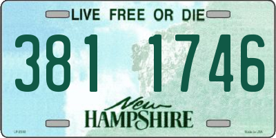 NH license plate 3811746