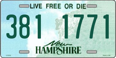 NH license plate 3811771