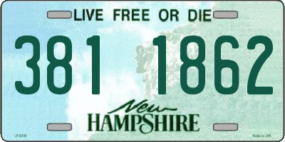 NH license plate 3811862