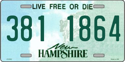 NH license plate 3811864