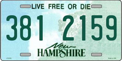NH license plate 3812159