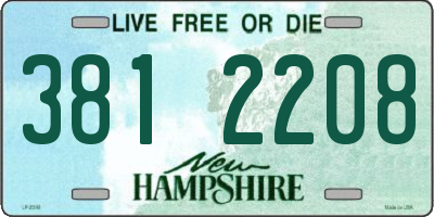 NH license plate 3812208