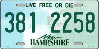 NH license plate 3812258
