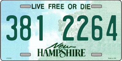 NH license plate 3812264