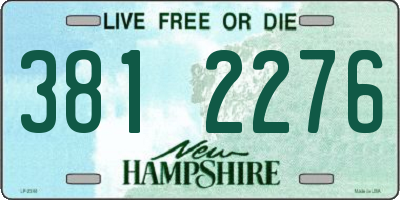 NH license plate 3812276