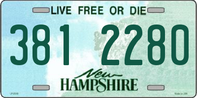 NH license plate 3812280