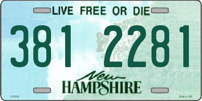 NH license plate 3812281