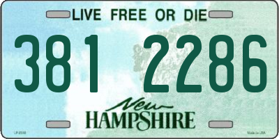 NH license plate 3812286