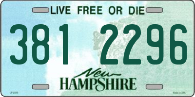 NH license plate 3812296