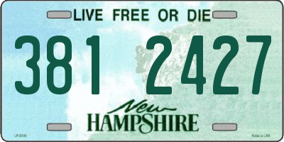 NH license plate 3812427