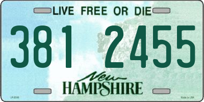 NH license plate 3812455