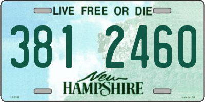 NH license plate 3812460