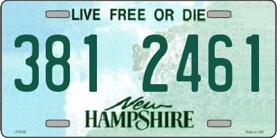 NH license plate 3812461
