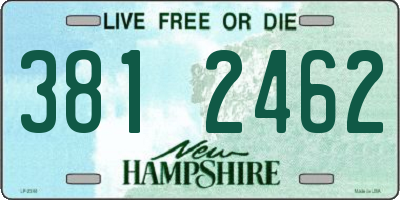 NH license plate 3812462
