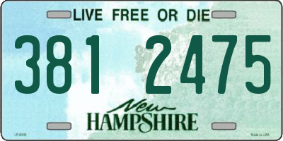 NH license plate 3812475