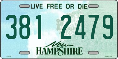NH license plate 3812479