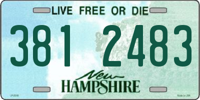 NH license plate 3812483