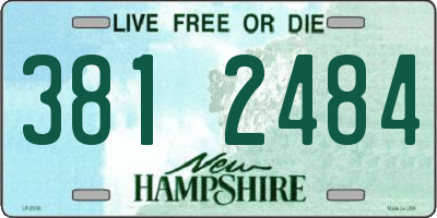 NH license plate 3812484