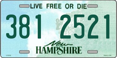 NH license plate 3812521