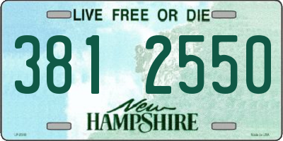 NH license plate 3812550