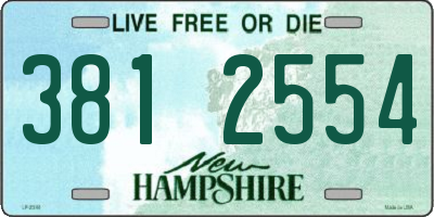 NH license plate 3812554