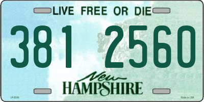 NH license plate 3812560