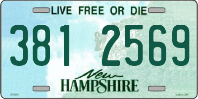 NH license plate 3812569