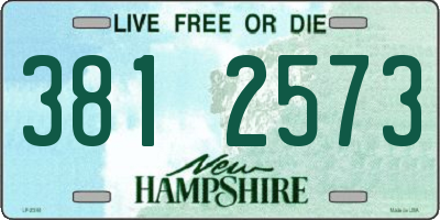 NH license plate 3812573