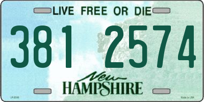NH license plate 3812574