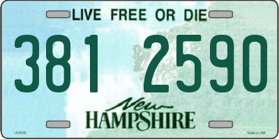 NH license plate 3812590