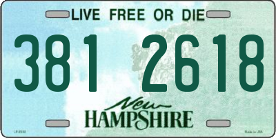 NH license plate 3812618