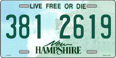 NH license plate 3812619