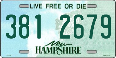 NH license plate 3812679