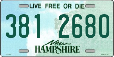 NH license plate 3812680