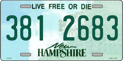 NH license plate 3812683