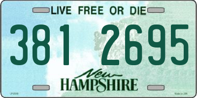 NH license plate 3812695